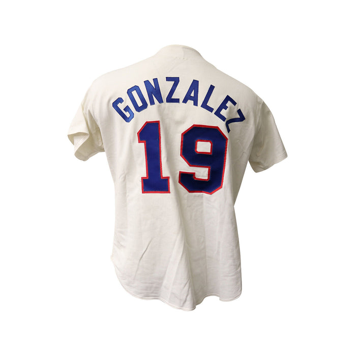 Juan Gonzalez Signed 1990's Texas Rangers Game Model Jersey With JSA COA