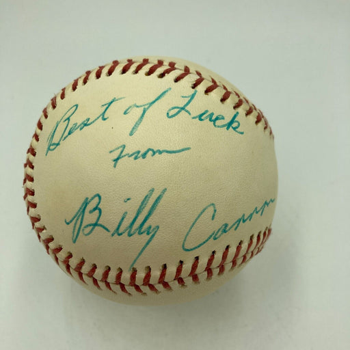 Billy Cannon Signed Vintage NL Baseball Heisman Trophy Winner JSA COA