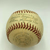 Beautiful Jim Hegan Signed 1950's American League Harridge Baseball PSA DNA COA