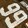 Jim Brown Otto Graham Signed Authentic Cleveland Browns Game Model Jersey JSA