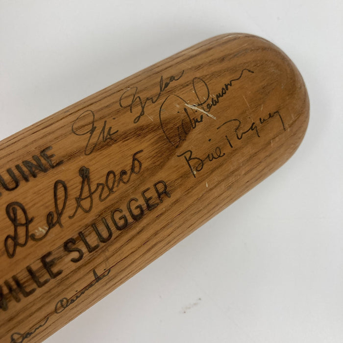 1962 Los Angeles Angels Team Signed Bobby Del Greco Game Used Bat PSA DNA COA