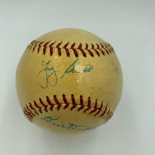 1940's Yogi Berra & Bill Dickey Signed American League Harridge Baseball PSA DNA