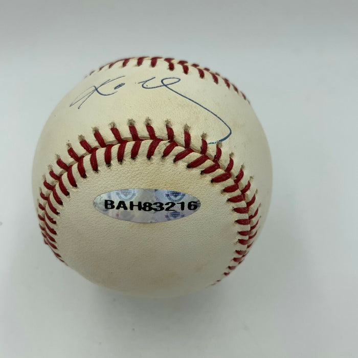 Rare Kobe Bryant Signed Major League Baseball Upper Deck UDA Holo & JSA COA