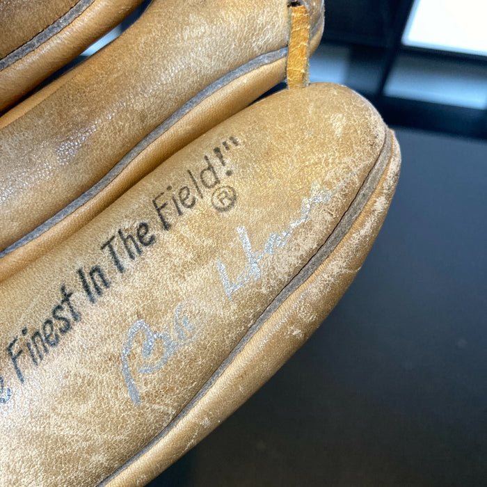 Bill Hands Signed 1960's Game Model Baseball Glove Chicago Cubs JSA COA