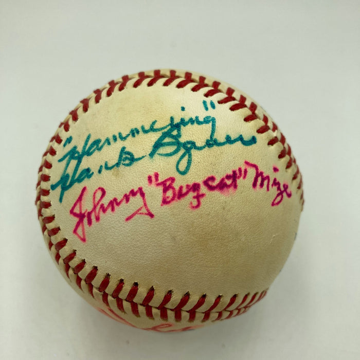 Stan Musial Duke Snider Johnny Mize HOF Multi Signed Baseball JSA COA