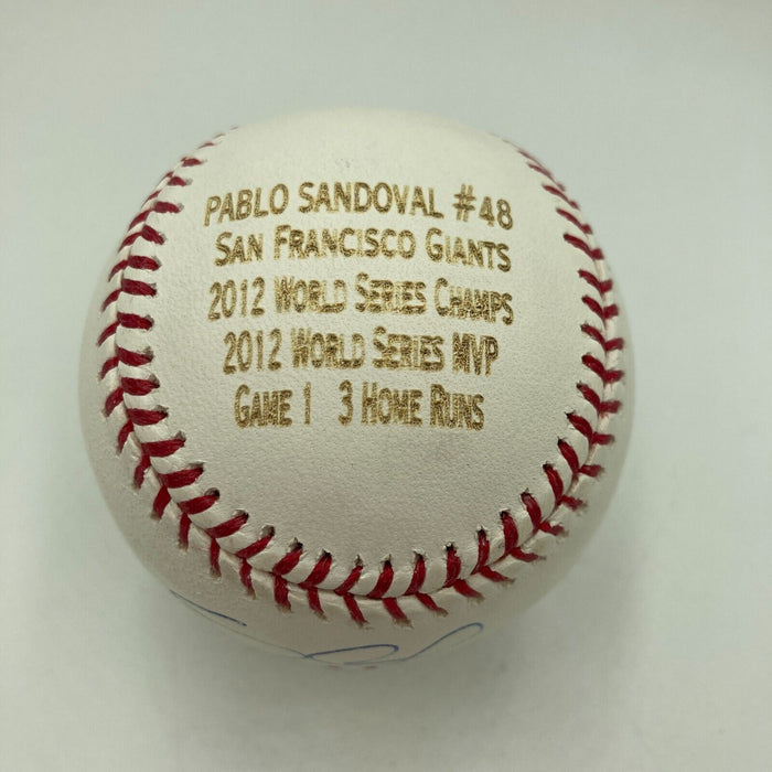 Pablo Sandoval Signed Major League Baseball 2012 W.S. Champs MLB Authenticated