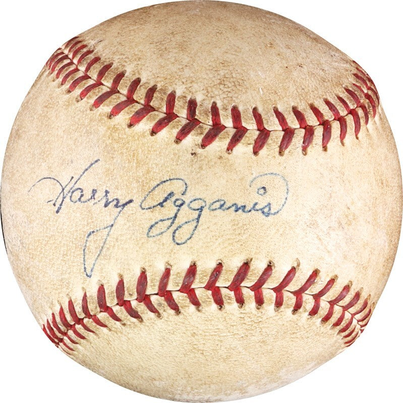 The Finest Harry Agganis Single Signed American League Baseball PSA DNA COA