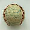 1961 New York Yankees World Series Champs Team Signed Baseball Mickey Mantle JSA