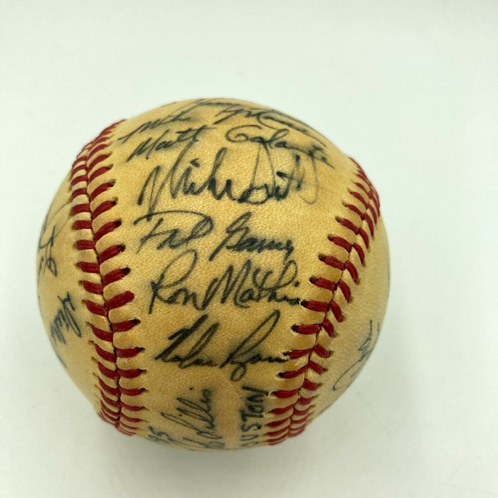 1985 Houston Astros Team Signed National League Baseball With Nolan Ryan JSA COA