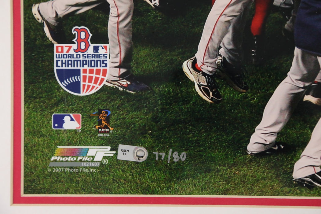 2007 Boston Red Sox Team World Series Champs Signed 16x20 Photo Steiner COA