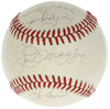 Mickey Mantle Roger Maris Joe Dimaggio NY Yankees Legends Signed Baseball BAS