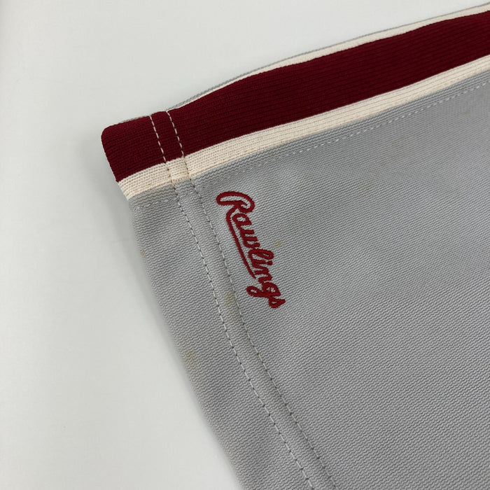 Kim Batiste 1991 Rookie Debut Game Used Philadelphia Phillies Jersey MEARS A10