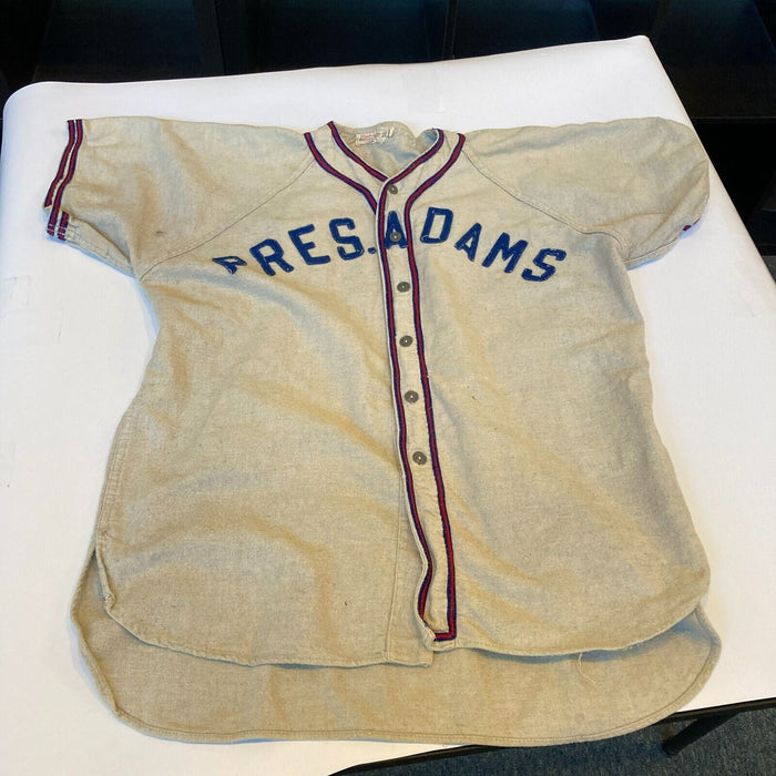 1945 World War 2 USS President Adams Vintage Game Used Baseball Jersey