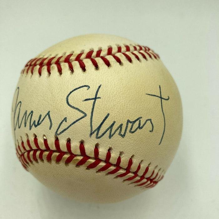James Jimmy Stewart Signed National League Baseball JSA COA Movie Star Celebrity