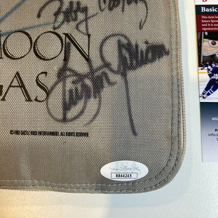 Nicolas Cage Burton Gilliam Johnny Williams Honeymoon In Vegas Signed Bag JSA