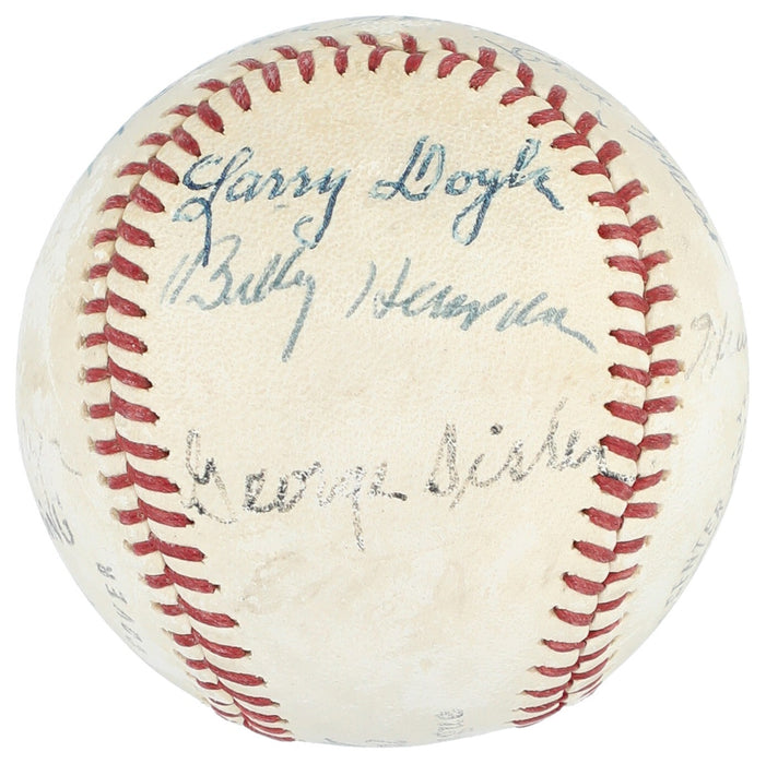 George Sisler Goose Goslin Heinie Zimmerman Zack Wheat Signed Baseball Beckett