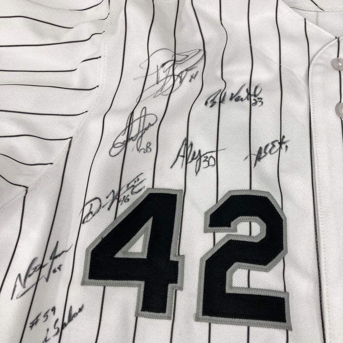 2014 Chicago White Sox Team Signed Jackie Robinson Day Jersey JSA COA & MLB Auth
