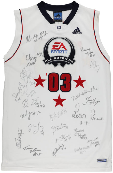 Lebron James Pre Rookie 2003 All American Team Signed Authentic Jersey PSA DNA