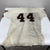 Earnest Byner Signed 1984 Cleveland Browns Game Issued Sand-Knit Jersey JSA COA
