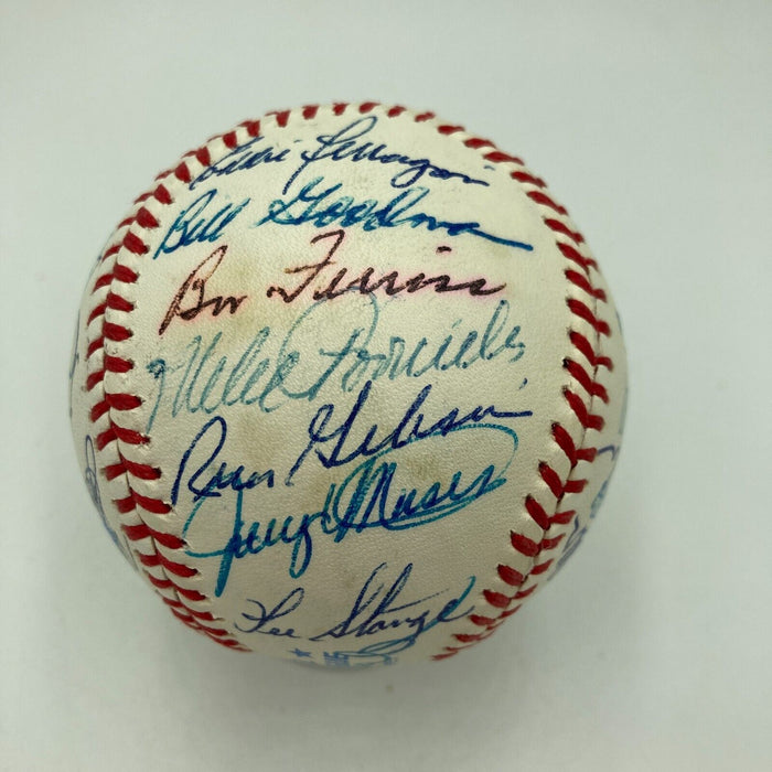 Ted Williams Boston Red Sox Legends Multi Signed Baseball 30 Signatures PSA DNA