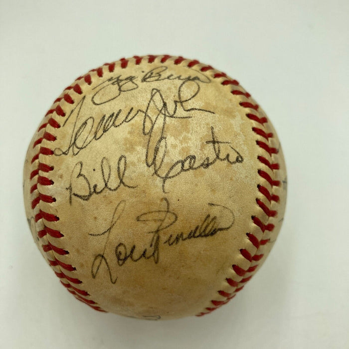 1981 New York Yankees AL Champs Team Signed Baseball Reggie Jackson