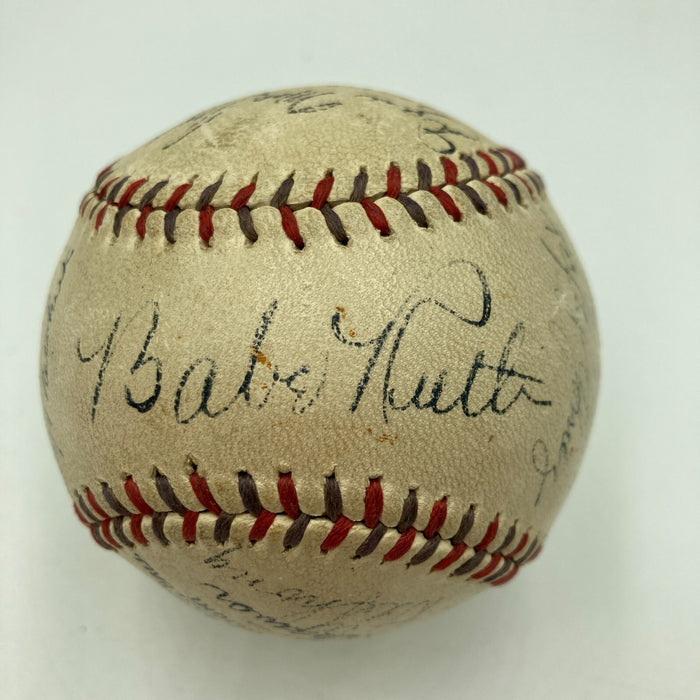 Babe Ruth & Lou Gehrig 1934 New York Yankees Team Signed Baseball JSA COA