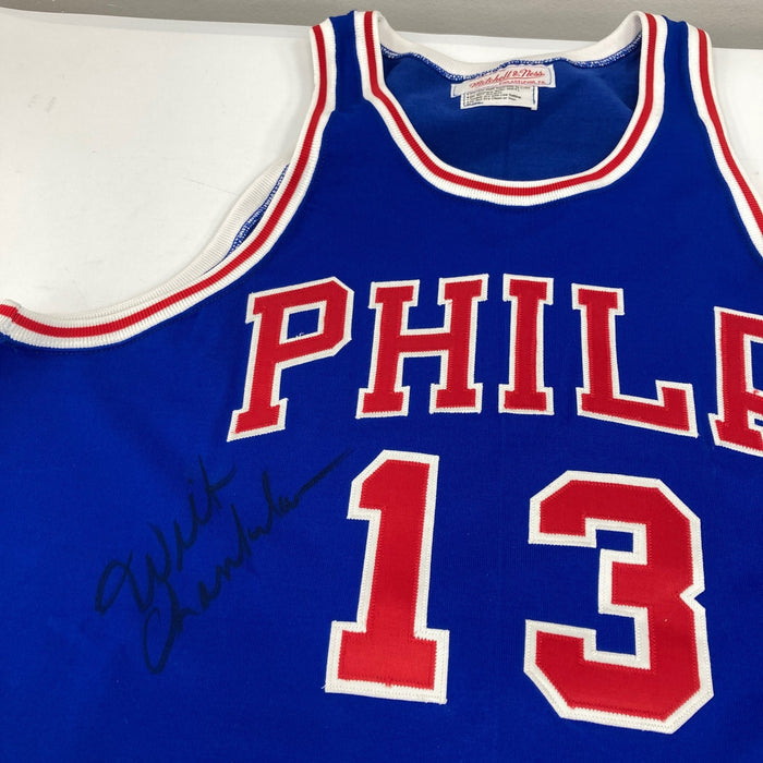 Wilt Chamberlain Signed Mitchell & Ness 1966-67 Philadelphia Warriors Jersey PSA