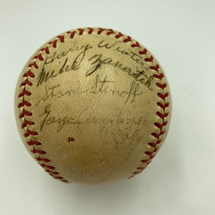 Nellie Fox Pre Rookie 1945 Lancaster Red Roses Minor League Signed Baseball JSA