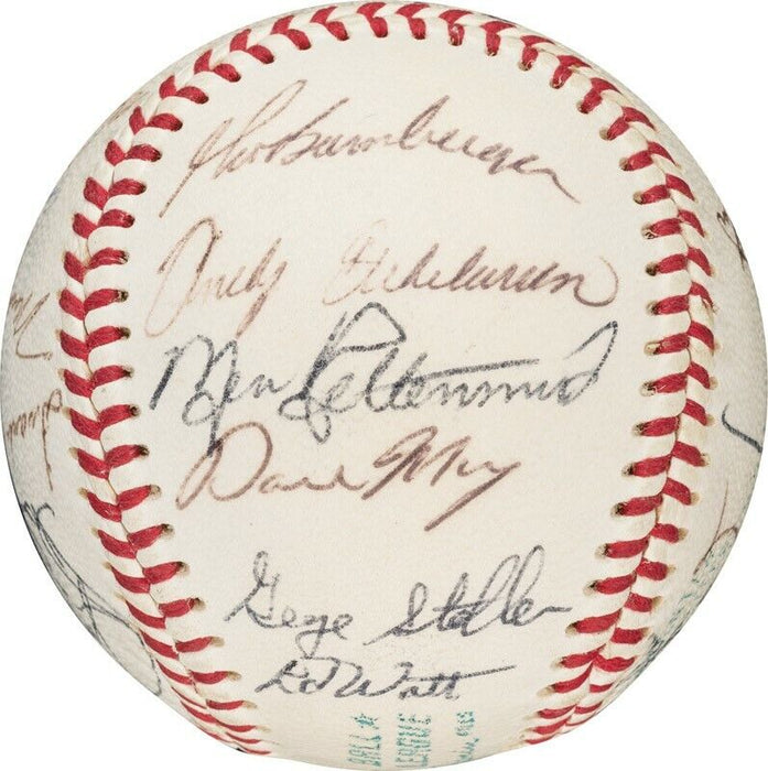 1969 Baltimore Orioles American League Champs Team Signed Baseball PSA DNA COA