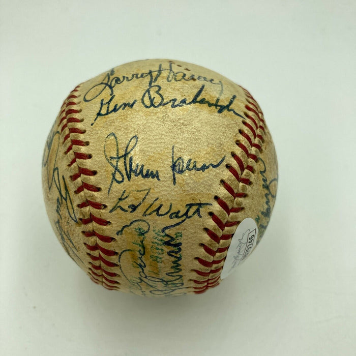 1966 Baltimore Orioles World Series Champs Team Signed AL Baseball With JSA COA