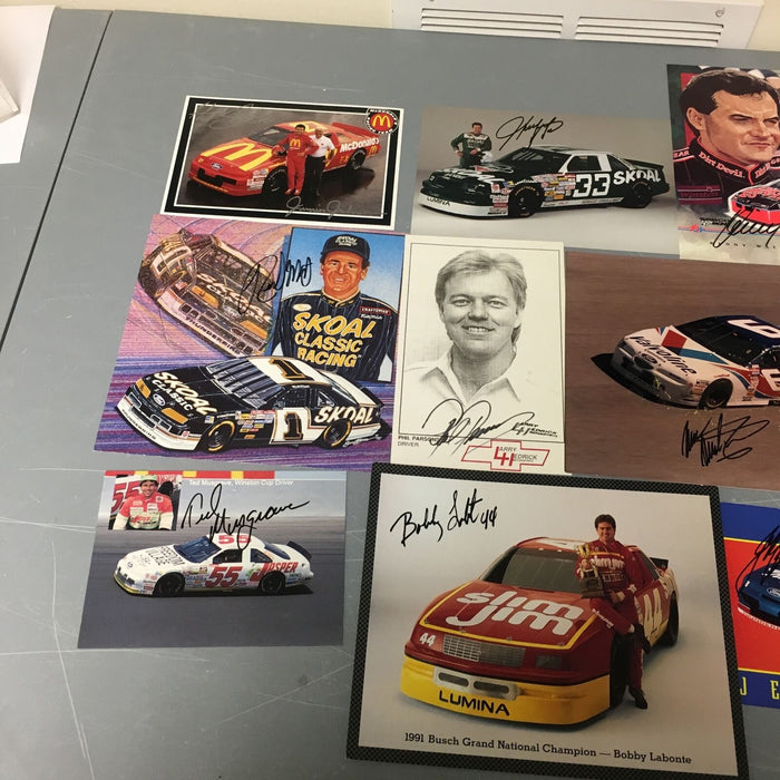 Huge Lot Of (22) NASCAR Signed Autographed Photos