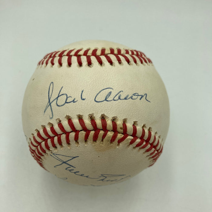 500 Home Run Signed Baseball Willie Mays  Hank Aaron Ernie Banks PSA DNA