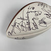 John Elway Franco Harris Brett Favre Hall Of Fame Multi Signed Football JSA