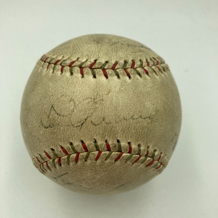 Lou Gehrig 1937 New York Yankees World Series Champs Team Signed Baseball PSA