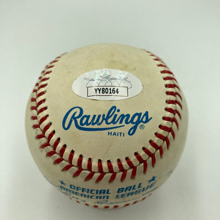 Mickey Mantle Joe Dimaggio Ted Williams Signed American League Baseball JSA COA