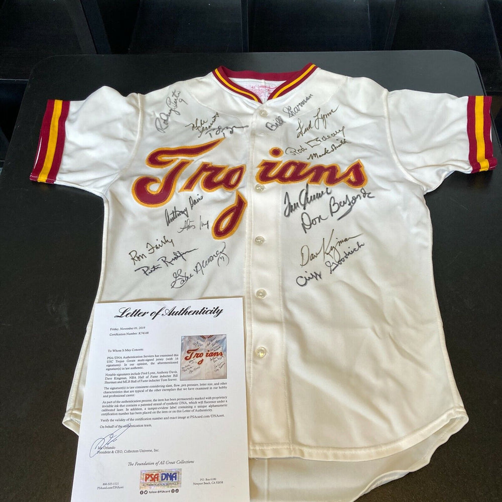 USA Trojans Legends Signed 1980's Game Issued Jersey 12 Sigs Tom Seaver PSA DNA