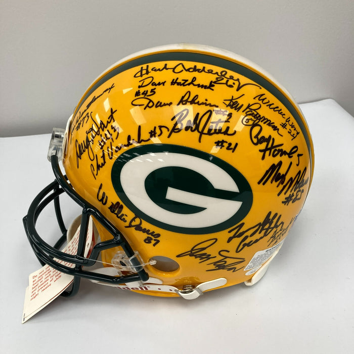 1966 Green Bay Packers Super Bowl 1 Champs Team Signed Authentic Helmet JSA COA