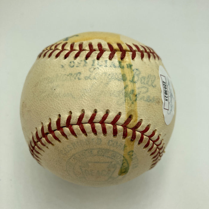 Harry Gleason Single Signed 1950s Official American League Harridge Baseball JSA