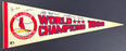 1982 St. Louis Cardinals World Series Champs Team Signed Baseball Pennant BAS