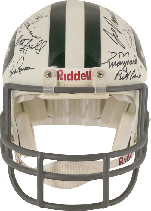 1969 New York Jets Super Bowl Champs Team Signed Authentic Game Helmet Steiner