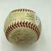 Joe Dimaggio 1960's Yankees Old Timers Day Multi Signed Baseball JSA COA