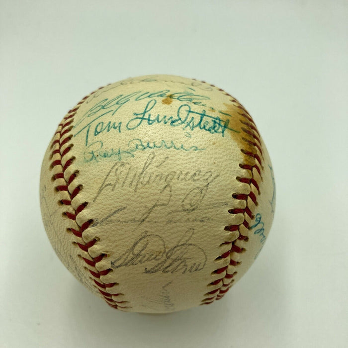 1974 Chicago Cubs Team Signed National League Baseball Ernie Banks JSA COA