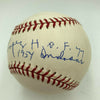 Al Lopez HOF 1977 1954 Indians Signed Major League Baseball JSA COA