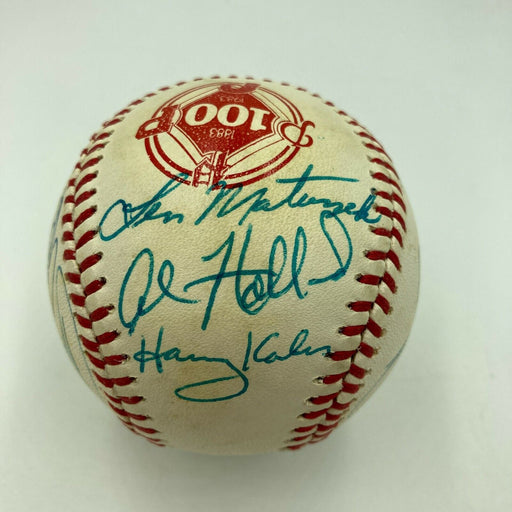 Harry Kalas Philadelphia Phillies Legends Signed 100 Year Anniversary Baseball