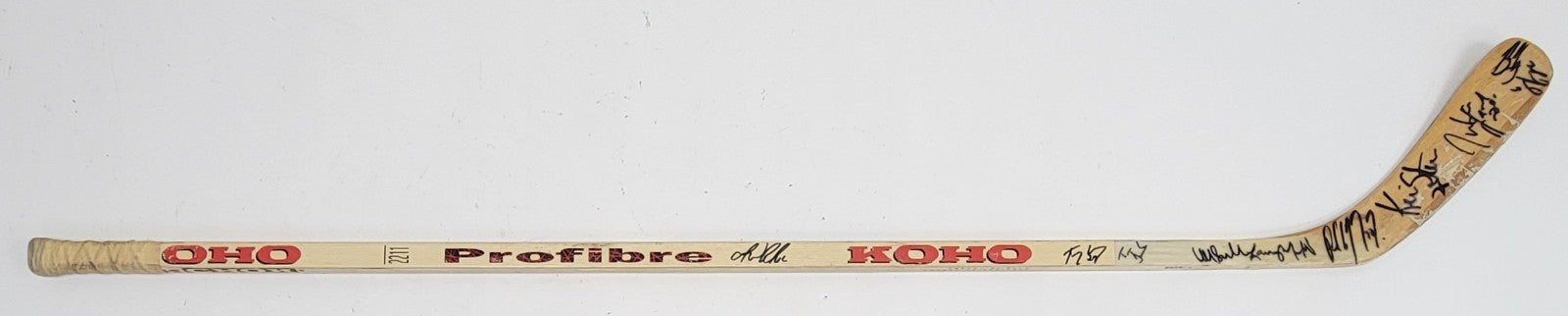 1991-92 Pittsburgh Penguins Stanley Cups Champs Signed Game Used Stick JSA