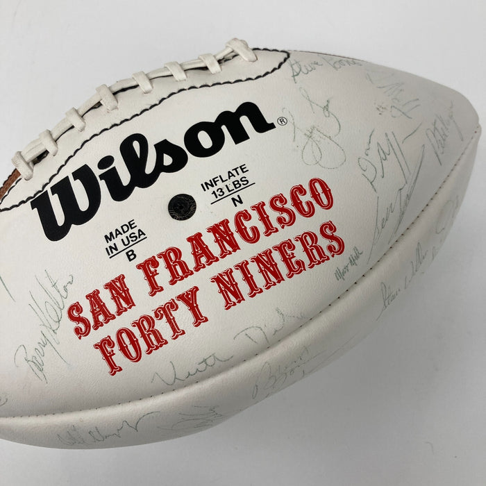 1988 San Francisco 49ers Super Bowl XXIV Champs Team Signed Football JSA COA