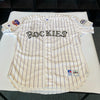 Larry Walker Signed "1997 NL MVP" Colorado Rockies Game Model Jersey JSA COA