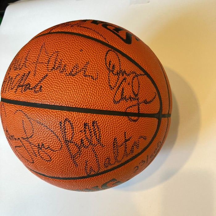 1985-86 Boston Celtics NBA Champs Team Signed Official NBA Game Basketball UDA