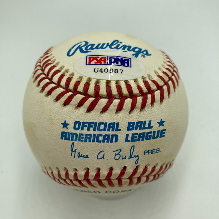 Carl Yastrzemski HOF 1989 Signed American League Baseball PSA DNA