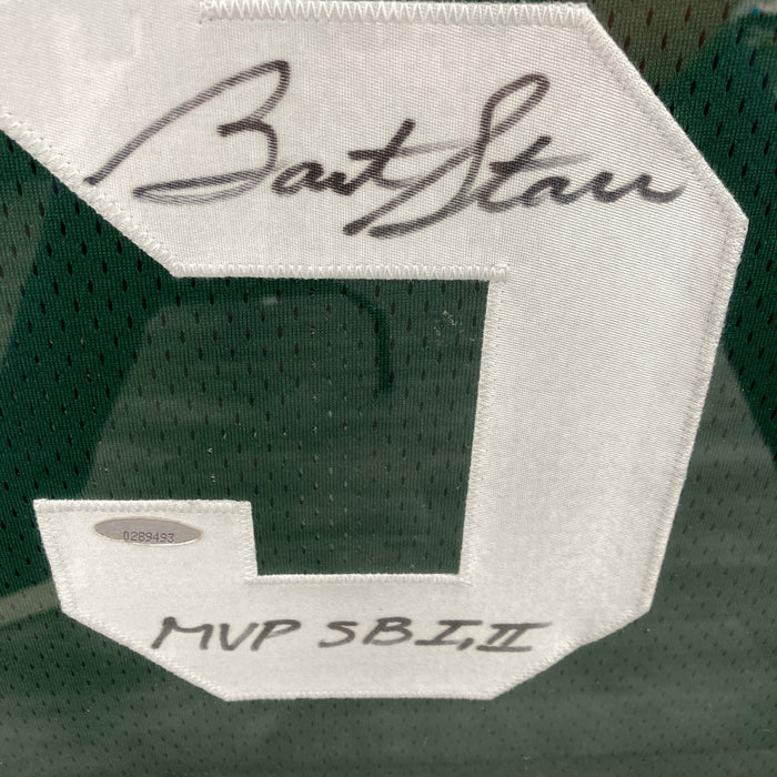 Bart Starr "Super Bowl I & II MVP" Signed Green Bay Packers Jersey JSA COA
